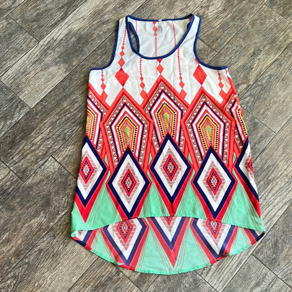 Flamingo hi-low tank top